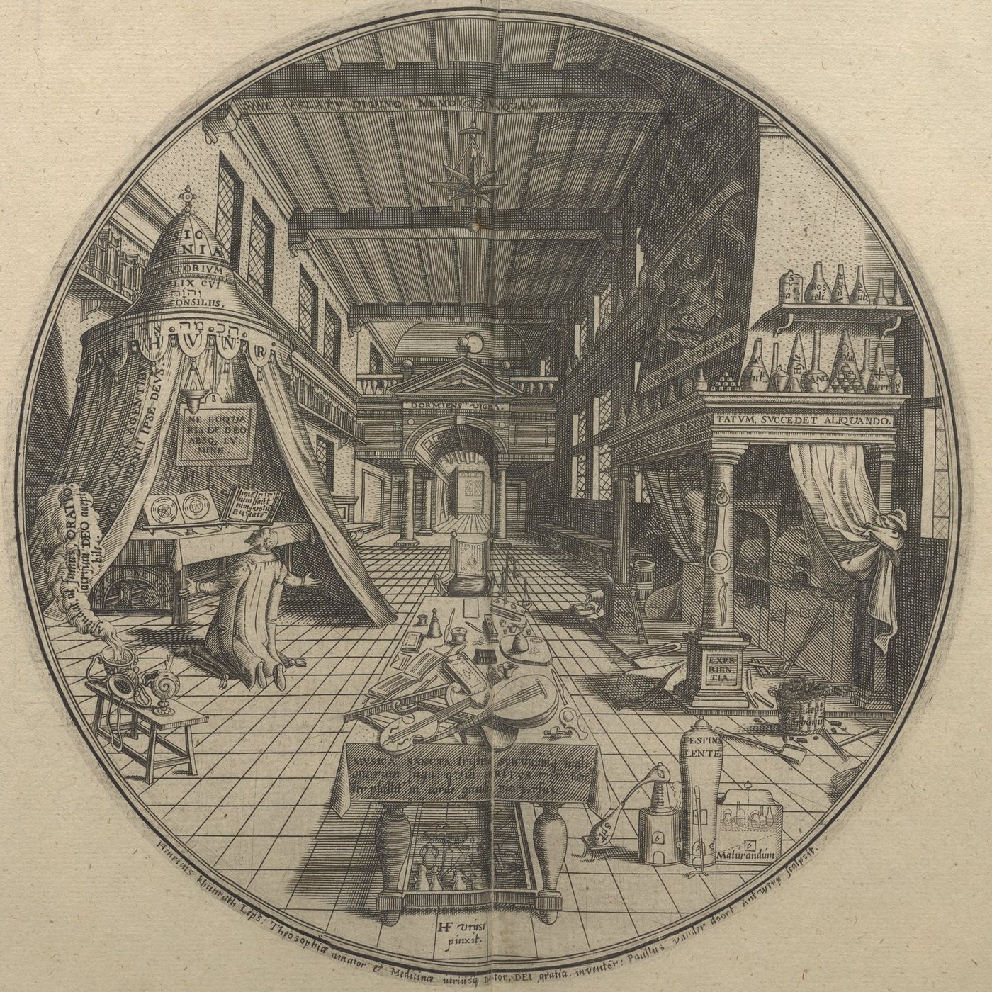 The Alchemist's Oratory and Laboratory, Heinrich Khunrath
